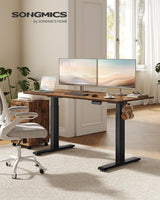Zit Sta Bureau Onderstel Elektrisch – Dubbele Motor – Hoogte 72-120 cm – 4 Geheugenstanden – USB-C – Tot 120 kg