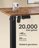 Zit Sta Bureau Elektrisch – Hoekbureau L-Vorm – In Hoogte Verstelbaar – Stopcontacten & USB