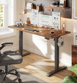 Zit Sta Bureau Elektrisch – In Hoogte Verstelbaar 72-120 cm – Geheugenfunctie – Kabelbeheer – Industrieel Design
