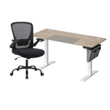 Zit Sta Bureau Elektrisch + Ergonomische Bureaustoel – Complete Werkplek Budget – In Hoogte Verstelbaar