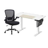 Zit Sta Bureau Elektrisch + Ergonomische Bureaustoel – Complete Werkplek Budget – In Hoogte Verstelbaar