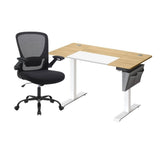 Zit Sta Bureau Elektrisch + Ergonomische Bureaustoel – Complete Werkplek Budget – In Hoogte Verstelbaar