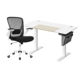 Zit Sta Bureau Elektrisch + Ergonomische Bureaustoel – Complete Werkplek Budget – In Hoogte Verstelbaar