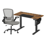 Zit Sta Bureau Elektrisch + Ergonomische Bureaustoel – Complete Werkplek Budget – In Hoogte Verstelbaar