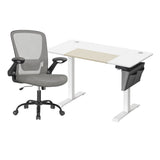 Zit Sta Bureau Elektrisch + Ergonomische Bureaustoel – Complete Werkplek Budget – In Hoogte Verstelbaar