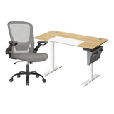 Zit Sta Bureau Elektrisch + Ergonomische Bureaustoel – Complete Werkplek Budget – In Hoogte Verstelbaar