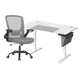 Zit Sta Bureau Elektrisch + Ergonomische Bureaustoel – Complete Werkplek Budget – In Hoogte Verstelbaar