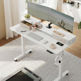 Zit Sta Bureau Elektrisch met LED – Gamebureau – Stopcontact & USB