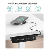 Zit Sta Bureau Elektrisch – Met Wieltjes – In Hoogte Verstelbaar – Ergonomisch